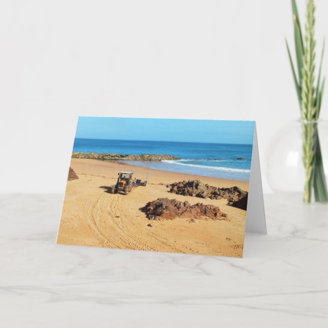Greve de Lecq beach Jersey Holiday Card (Front)