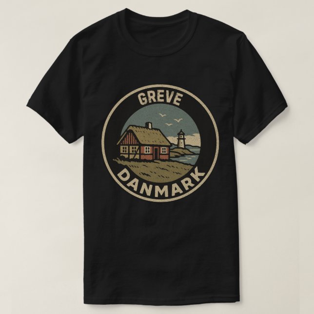 Greve, Denmark Danmark  T-Shirt (Design Front)