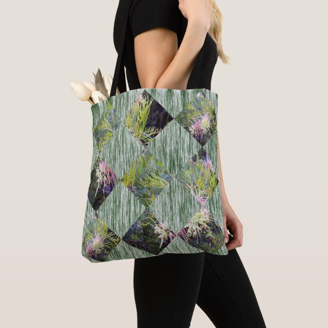 Grevillea: Embracing Nature's Diamond Patterns, Tote Bag (Close Up)