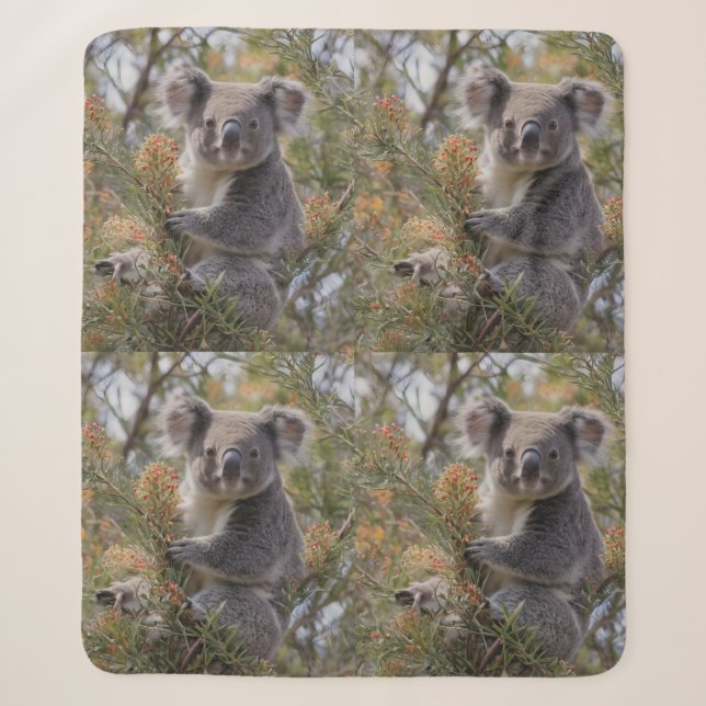 Grevillea Koala Bear, Sherpa Blanket (Front)