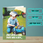 Grew Up to Be a Mechanic Birthday Card<br><div class="desc">Need a unique birthday card for that talented mechanic friend of yours? This great card is unique and colourful and features a little boy who grows up to become a mechanic. It's followed up with a heartfelt message. Inside we've written just the right message to speak to the moment; but...</div>