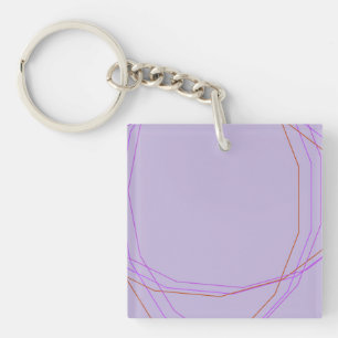 grey 8297 abstract art keychain