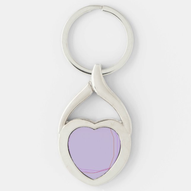 grey 8297 abstract art  keychain (Front)