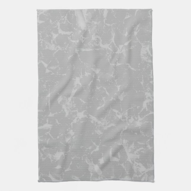 Grey Abstract Pattern Background Design. Kitchen Towel (Vertical)