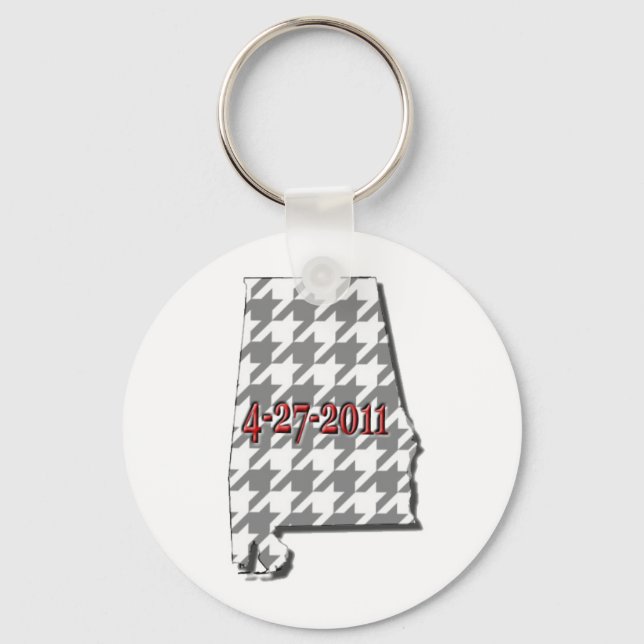 Grey Alabama Keychain (Front)