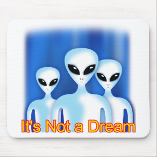 Grey Alien EBE Mouse Pad