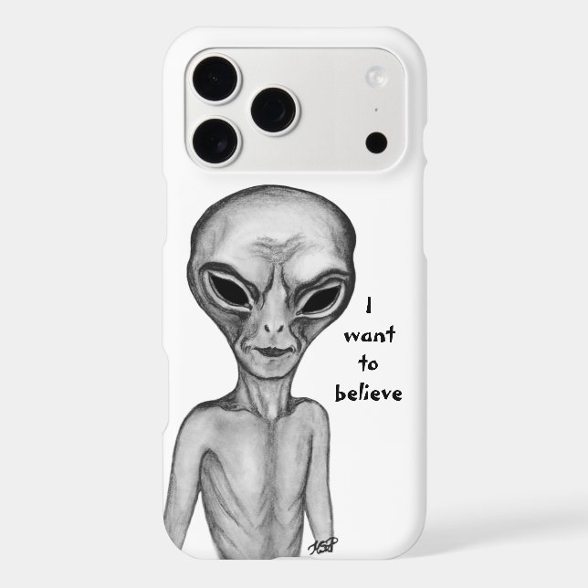 Grey Alien , I want to believe (Back)