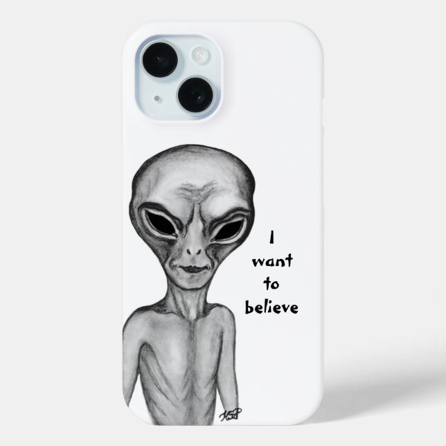 Grey Alien , I want to believe Case-Mate iPhone Case (Back)