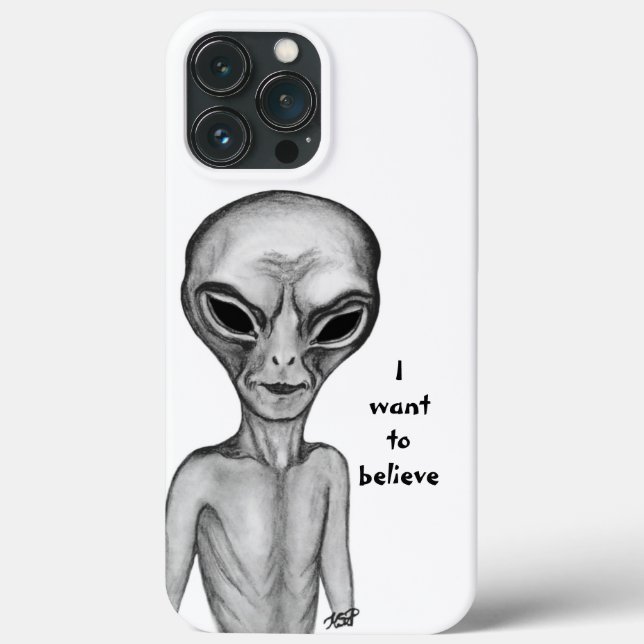 Grey Alien , I want to believe Case-Mate iPhone Case (Back)