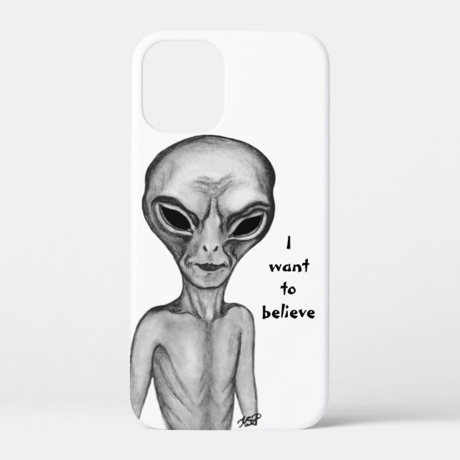 Grey Alien , I want to believe Case-Mate iPhone Case (Back)