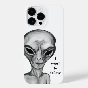 Grey Alien , I want to believe iPhone 14 Pro Max Case