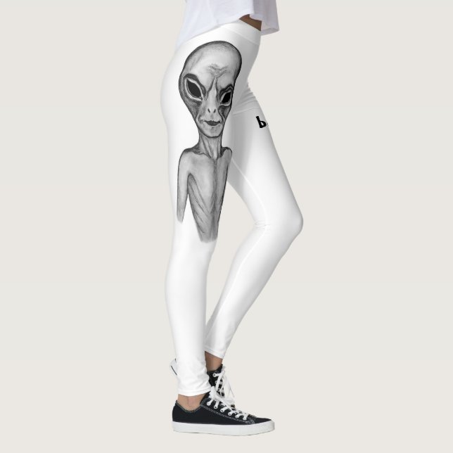 Grey Alien , I want to believe Leggings (Right)