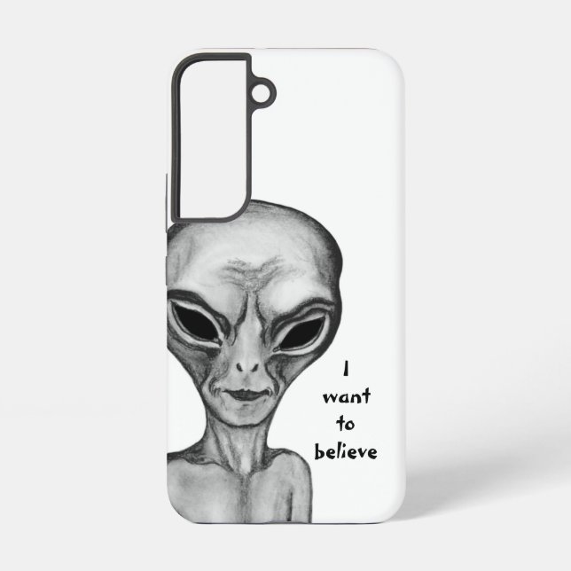 Grey Alien , I want to believe Samsung Galaxy S22 Case (Back)