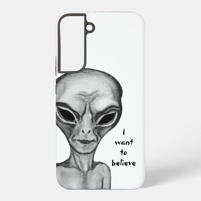 Grey Alien , I want to believe Samsung Galaxy S22+ Case (Back)