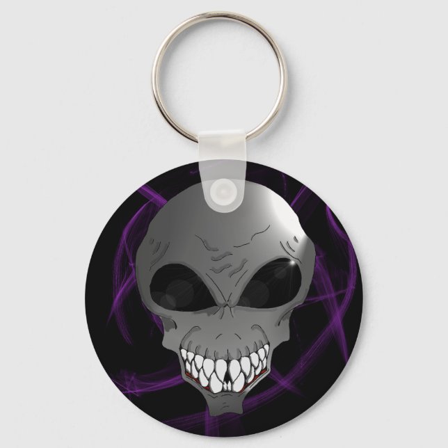 Grey alien Keychain (Front)