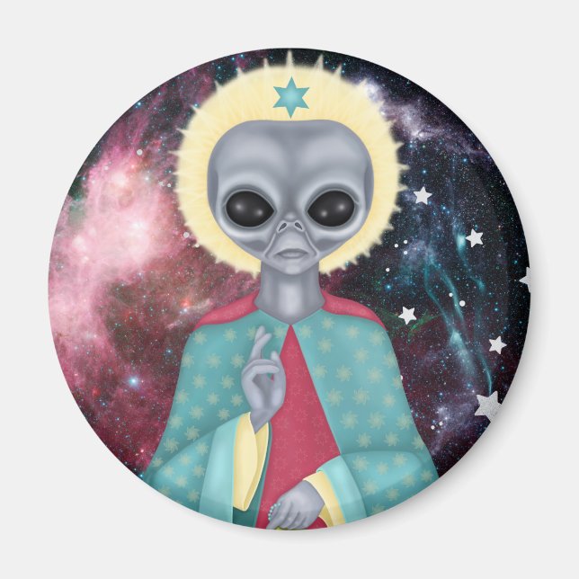 Grey Alien Magnet (Front)