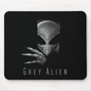GREY ALIEN MOUSE PAD