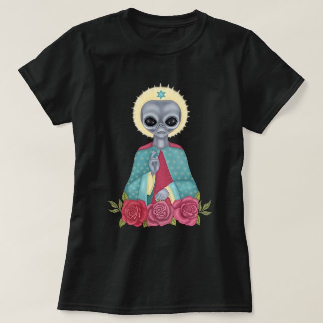 Grey Alien T-Shirt (Design Front)