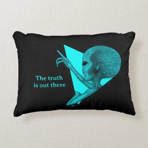 Grey Alien, the truth is out there Accent Pillow