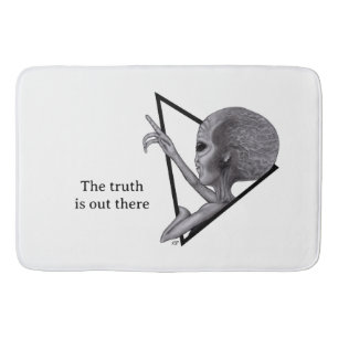 Grey Alien, the truth is out there Bath Mat