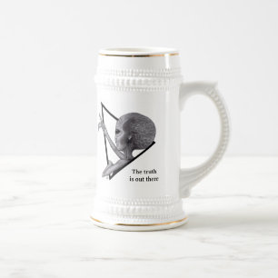 Grey Alien, the truth is out there Beer Stein