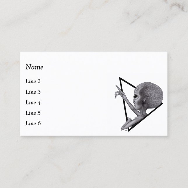Grey Alien, the truth is out there Business Card (Front)
