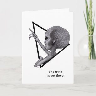 Grey Alien, the truth is out there Card