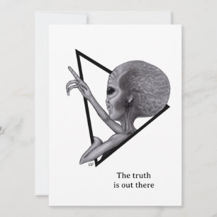Grey Alien, the truth is out there Card
