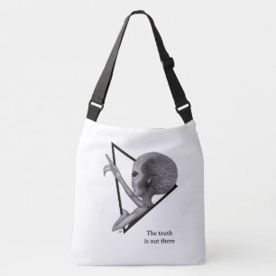 Grey Alien, the truth is out there Crossbody Bag