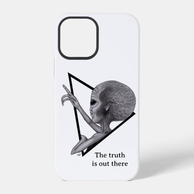 Grey Alien, the truth is out there iPhone Case (Back)