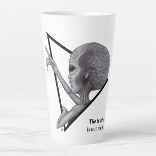 Grey Alien, the truth is out there Latte Mug