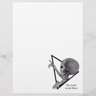 Grey Alien, the truth is out there Letterhead
