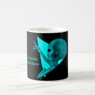 Grey Alien, the truth is out there Magic Mug