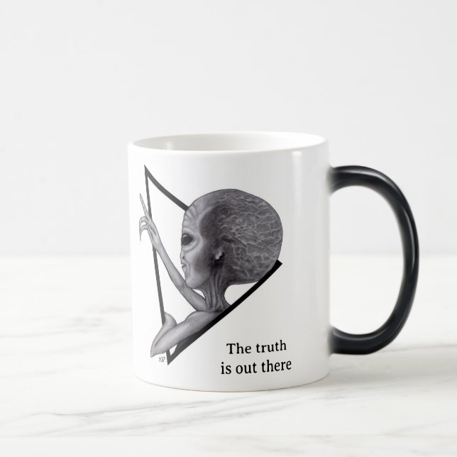 Grey Alien, the truth is out there Magic Mug (Right)