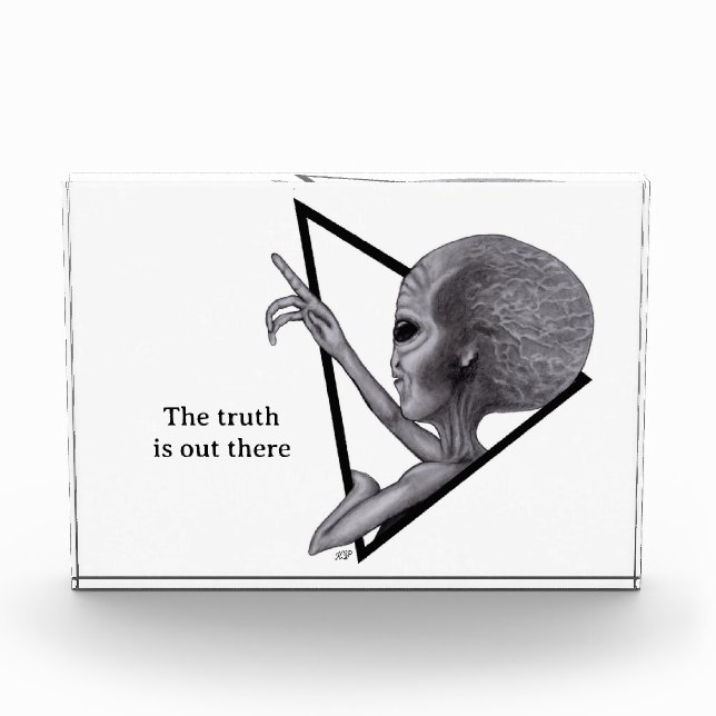 Grey Alien, the truth is out there Photo Block (Front)