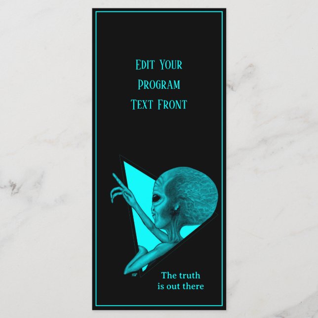 Grey Alien, the truth is out there Program (Front)