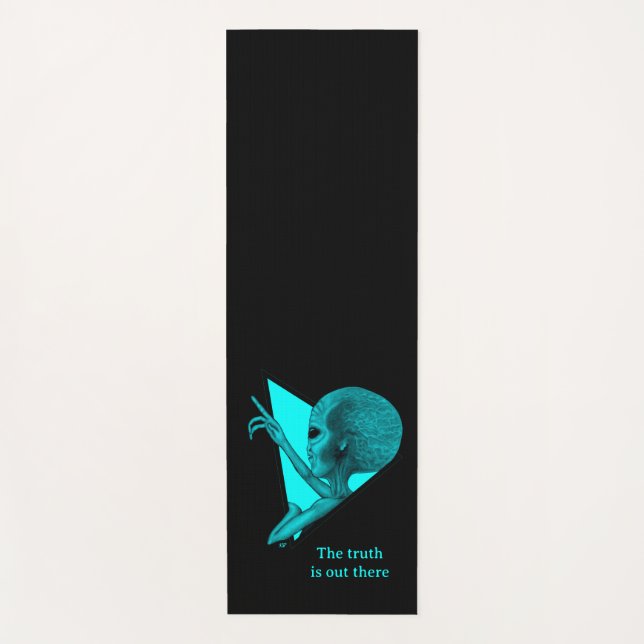 Grey Alien, the truth is out there Yoga Mat (Front)