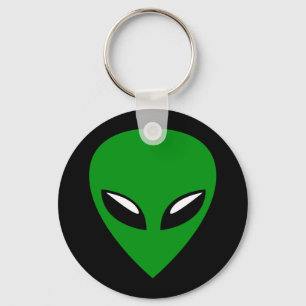 Grey Alien UFO Keychain