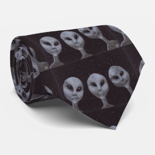 Grey Aliens Tie