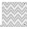 Grey and Aqua Chevron Custom Monogram