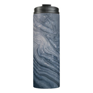 Grey and black abstract painting thermal tumbler