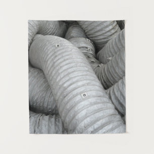 Grey and black fabric sofa tapestry