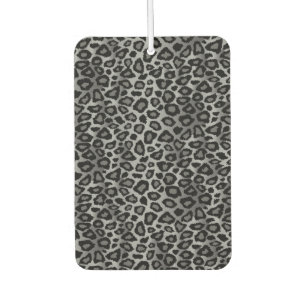 Grey and Black Leopard Car Air Freshener