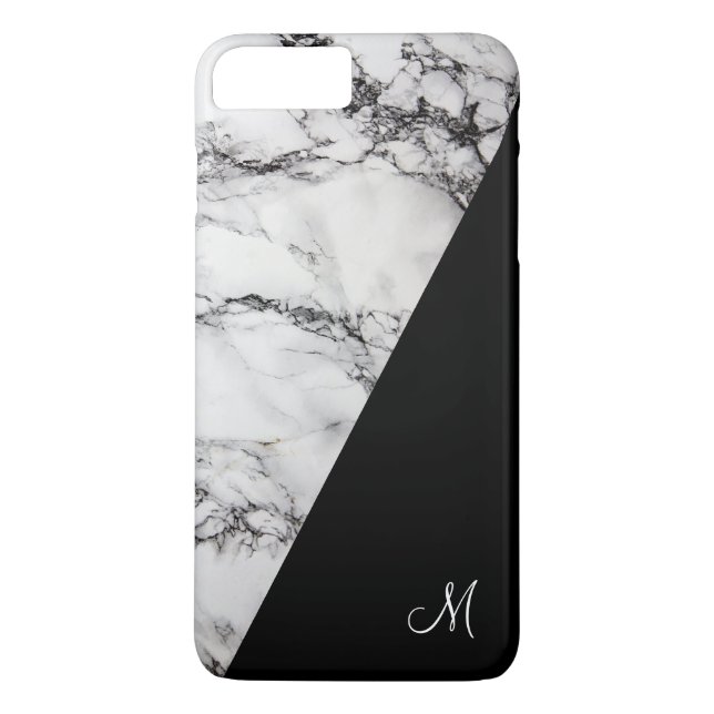 Grey And Black Marble Stone Texture Case-Mate iPhone Case (Back)