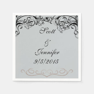Grey and Black Napkins