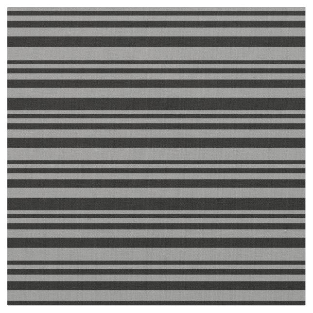 Grey and Black Pattern Fabric (Close Up)