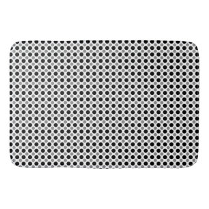 Grey and black polka Dots   Bath Mat