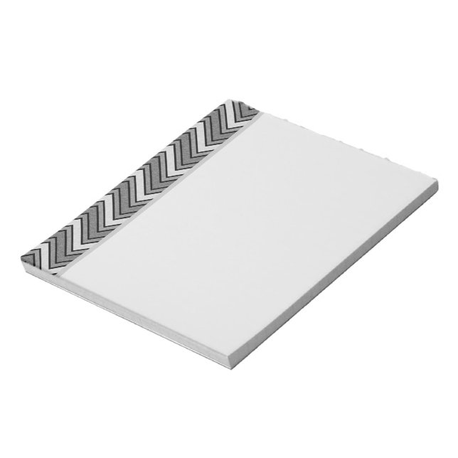 Grey and black sketch chevron notepad (Rotated)