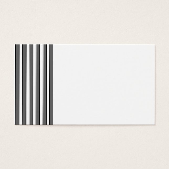 Grey and Black Stripes on White (Front)