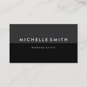 Grey and Black Two Tone Business Card